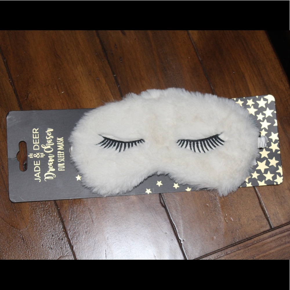 Jade & deer dream chaser fur sleeping mask